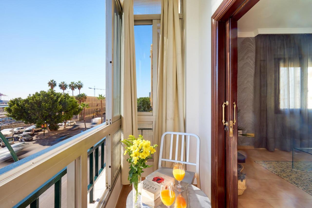 Apartamento En Centro Ciudad Con Vistas Al Mar Málaga Eksteriør billede